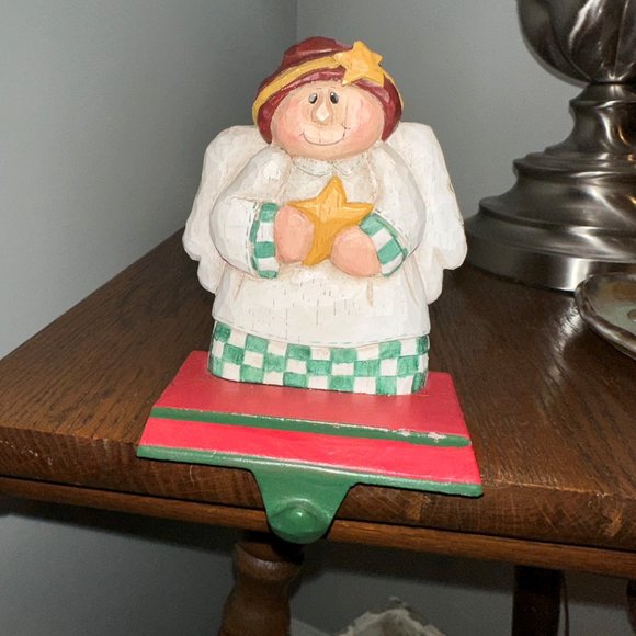 Vintage Christmas Stocking Holder Midwest of Cannon Falls ANGEL - Picture 3 of 13